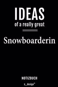 Notizbuch für Snowboarder / Snowboarderin