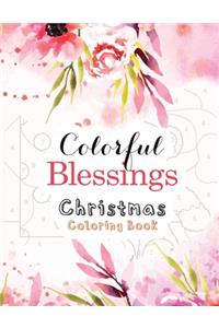 Colorful Blessings Christmas Coloring Book