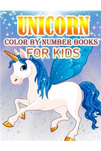 Unicorn Color By Number Books For Kids