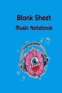 Blank Sheet Music Notebook