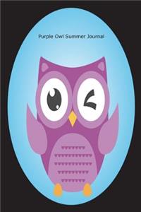 Purple Owl Summer Journal