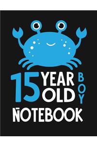15 Year Old Boy Notebook