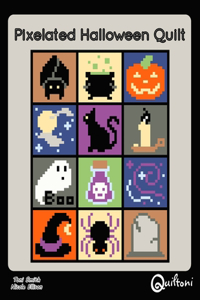 Pixelated Halloween Quilt