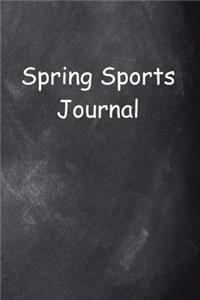 Spring Sports Journal Chalkboard Design