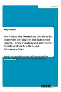 Formen der Darstellung des Bösen im Horrorfilm im Vergleich mit mythischen Figuren - Seine Funktion und ästhetische Gestalt in filmischen Welt- und Lebensentwürfen