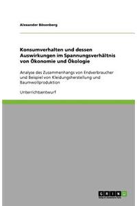 Konsumverhalten und dessen Auswirkungen im Spannungsverhältnis von Ökonomie und Ökologie