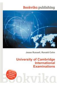 University of Cambridge International Examinations