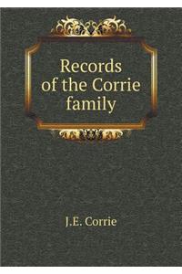 Records of the Corrie Family