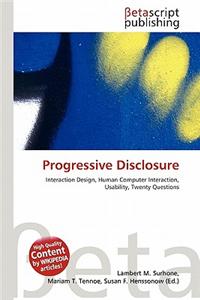 Progressive Disclosure