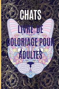 Chats Livre de Coloriage Pour Adultes