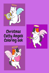 Christmas Catty Angels Coloring Book