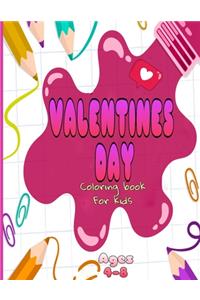 valentines day coloring book for kids ages 4-8