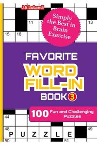 FAVORITE WORD FILL-IN Book 3