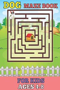 Dog maze book for kids ages 4-8