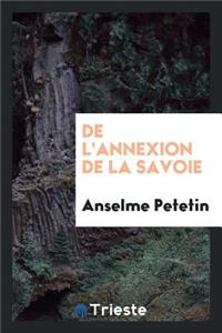 de l'Annexion de la Savoie