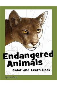 Endangered Animals Color and Learn Book