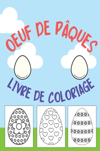 Oeuf de Pâques Livre de coloriage