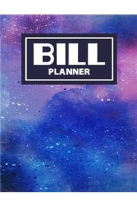 Bill Planner: Recording Bill Payments in One Bill Journal Notebook to Easily See Whole Picture