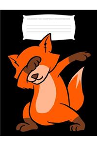 Dabbing Fox Composition Notebook