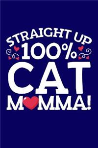 Straight Up 100% Cat Mamma