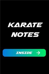 Karate Notes Inside