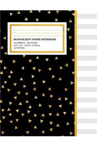 Manuscript Paper Notebook