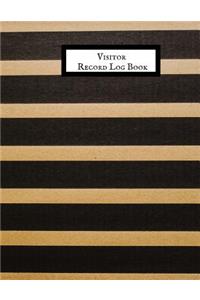 Visitor Record Log Book