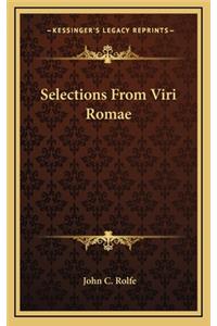 Selections from Viri Romae