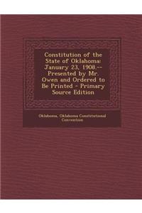 Constitution of the State of Oklahoma