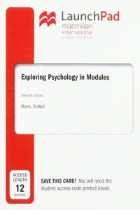 LaunchPad for Exploring Psychology in Modules (12 Month Access Card)