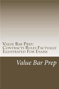 Value Bar Prep: Contracts Rules Factually Illustrated for Exams: Rules of Contract Law Factually Illustrated for 100% Exams