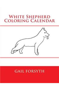 White Shepherd Coloring Calendar