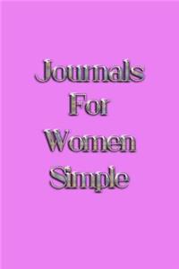 Journals For Women Simple