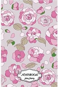 Notebook Journal Dot-grid, Rose Design
