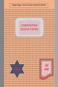 Graph Paper Notebook 8.5 x 11 IN, 150 sheets