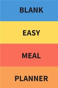 Blank Easy Meal Planner
