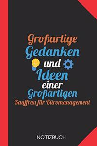 Großartige Gedanken einer Kauffrau für Büromanagement