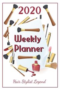 2020 Weekly Planner Hair Stylist Legend
