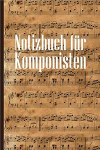 Notizbuch für Komponisten
