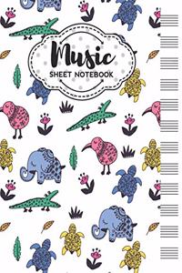 Music Sheet Notebook