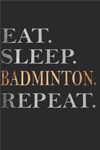 Badminton Notizbuch