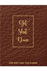 2018 - 2020 Three Year Planner