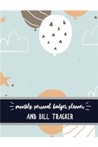 Monthly Personal Budget Planner and Bill Tracker
