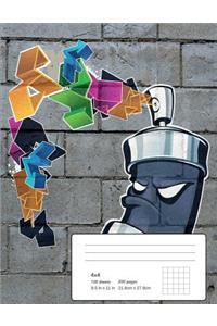 Colorful Graffiti Composition Book