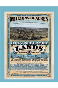 Burlington and Missouri River RR Ad for Land Grant Tracts in Iowa & Nebraska