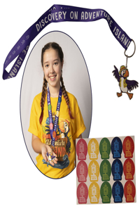 Vacation Bible School (Vbs) 2021 Discovery on Adventure Island Scripture Treasure Lanyard (Pkg of 12)