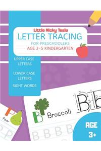 Letter Tracing For Preschoolers Age 3-5 Kindergarten