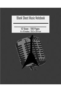 Blank Sheet Music Notebook