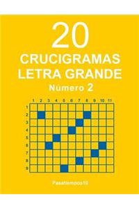 20 Crucigramas Letra Grande - N. 2