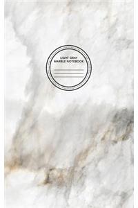 Light Gray Marble Notebook